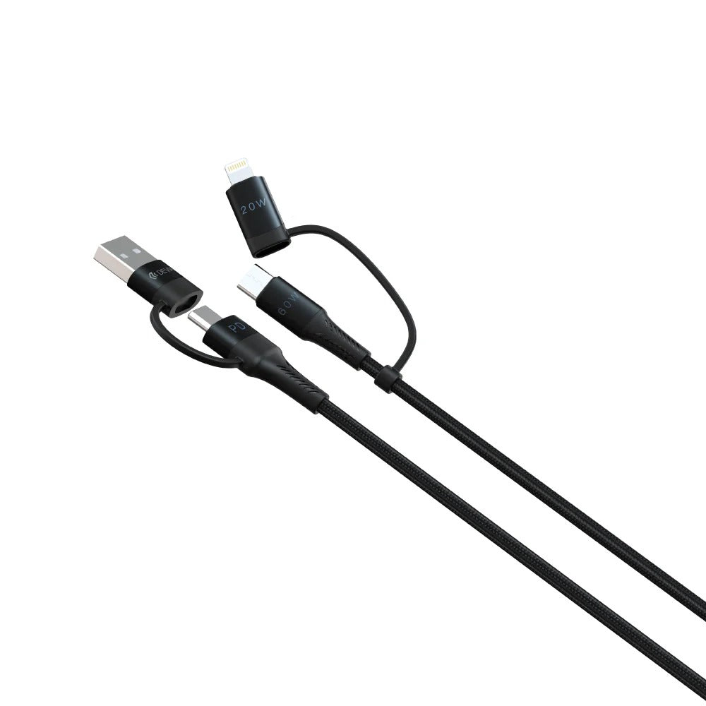 CABLE MULTIFUNCIONAL PARA TODO TIPO DE CELULAR - CARGA RÁPIDA